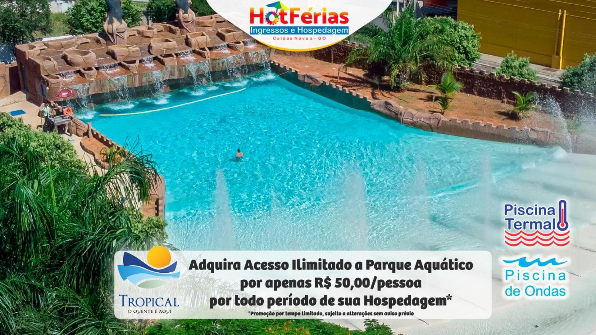 Flat Paradise, Piscinas Termais, Proximo Ao Centro - Hotferias Caldas Novas Luaran gambar