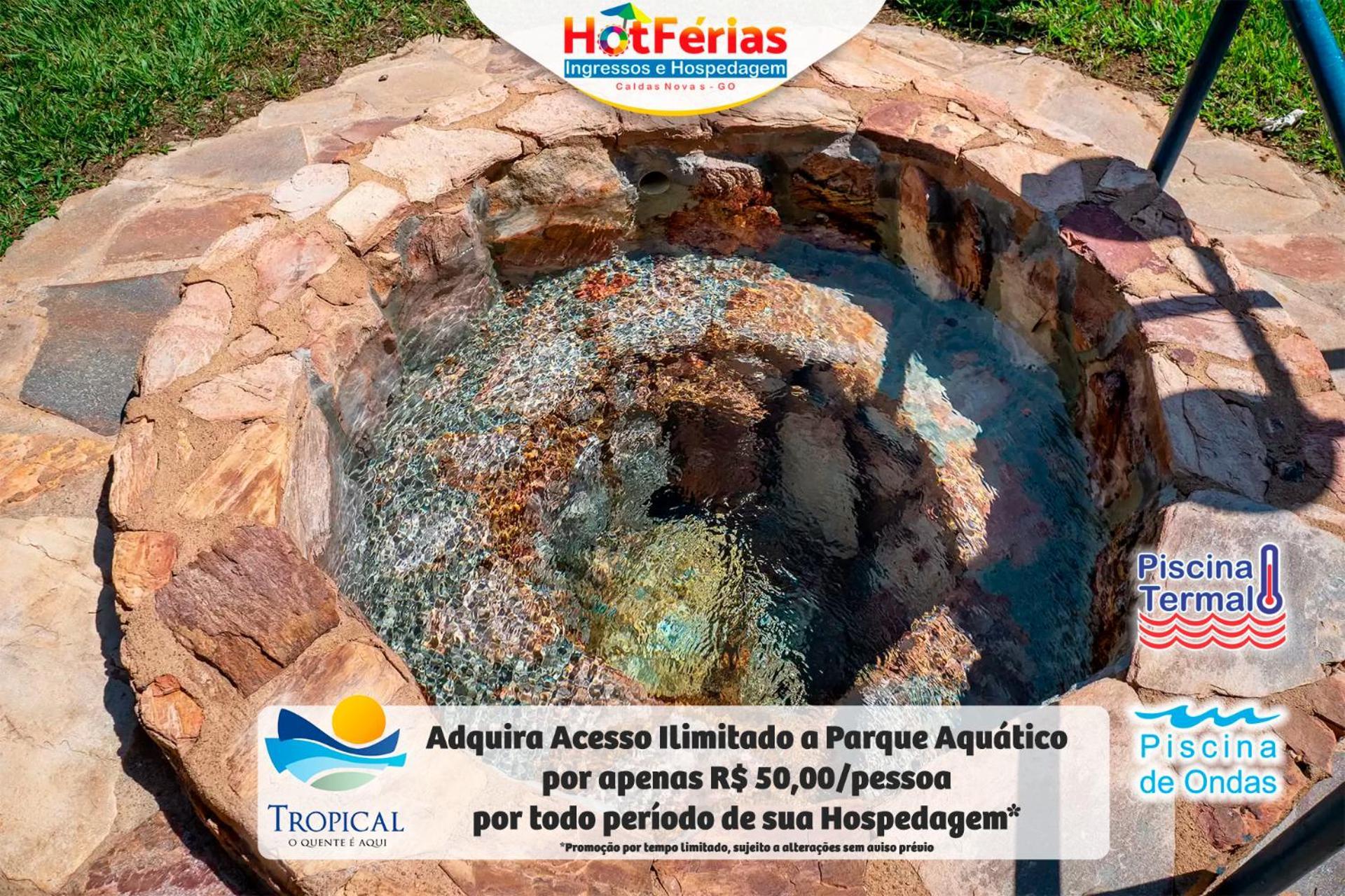 Flat Paradise, Piscinas Termais, Proximo Ao Centro - Hotferias Caldas Novas Luaran gambar